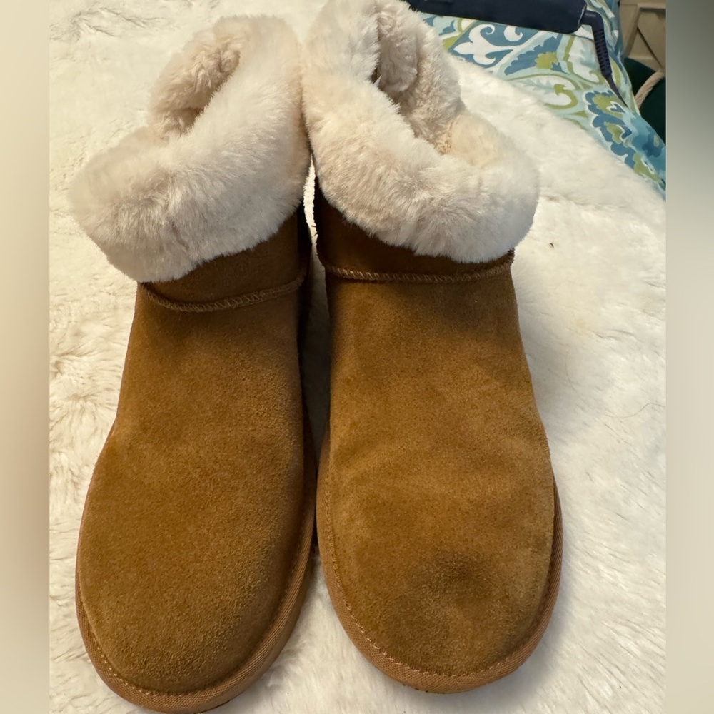 Women's Tan Suede Ankle Boots koolaburro by Ugg